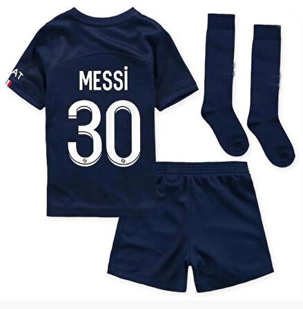 Psg Messi Lacivert 3 Lü Set Çocuk Forması Sezon Forma