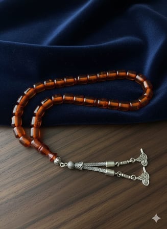 Çubuk Kehribar Tesbih Bal ve Amberin Rengin Müthiş Uyumu