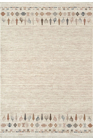 Royal Halı Armonika YT03A Krem Multi Antialerjik Yumuşak Dokulu Modern Etnik Halı