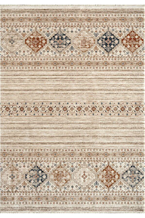 Royal Halı Armonika YT04B Vizon Multi Antialerjik Yumuşak Dokulu Modern Etnik Halı