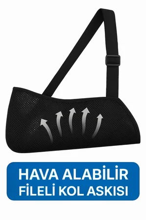 Fileli Ortopedik Kol Askısı Ayarlanabilir Hava Alan Kırık Çıkık İncinme için Kol Sabitleyici Destek