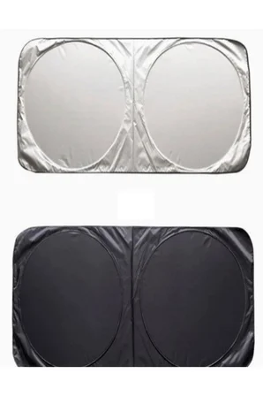 Katlanabilir Araç Ön Cam Güneşliği 150x70cm Isı ve Işık Yalıtımlı Yazlık Aksesuar