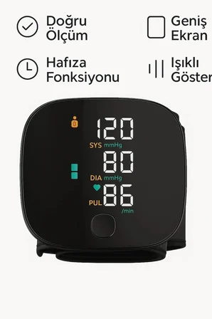 Otomatik Koldan Tansiyon Aleti Kol Manşonlu Dijital Nabız ve Tansiyon Ölçer