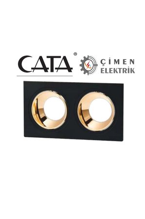 CATA CT 5056 Jaguar Siyah Bakır İkili Spot Kasası