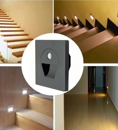 CATA CT 5170 1W Füme Kasa Sensörlü Koridor Aydınlatması 6400K Beyaz Işık