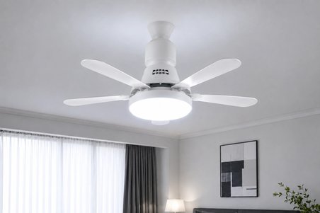 Eco Lounge 1 adet TRION TRN 1300 Nefes 50W Ledli Tavan Vantilatörü Kumandalı 3 Renk E27 Duy