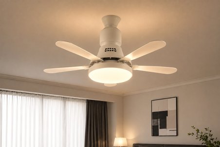 Eco Lounge 1 adet TRION TRN 1300 Nefes 50W Ledli Tavan Vantilatörü Kumandalı 3 Renk E27 Duy