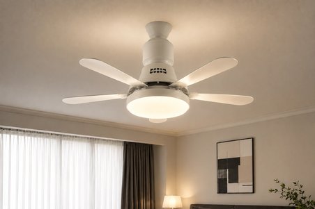 Eco Lounge 1 adet TRION TRN 1300 Nefes 50W Ledli Tavan Vantilatörü Kumandalı 3 Renk E27 Duy