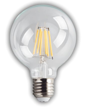 Eco Lounge 1 adet KENDAL KES506 Glop Led Rustik Ampul 6W 3200K Gün Işığı E27 Duy