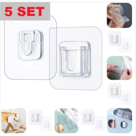 Geçmeli Klips Eşya Sabitleme Askısı 10'lu Set
