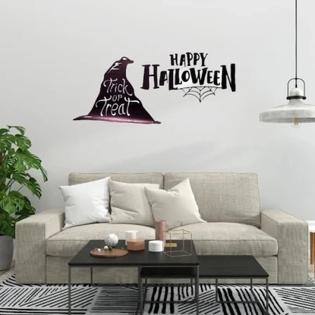 Happy Halloween Temalı Duvar Stickerı