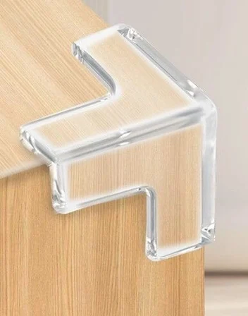8 li Set Silikon Şeffaf Masa Kenarı Koruma Aparatı