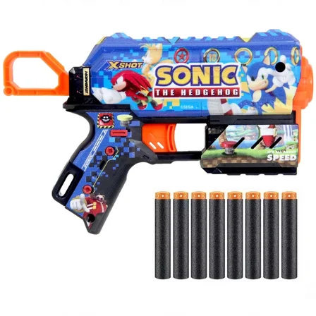 X-Shot Skins Sonic Dart Fırlatıcı 8 Dartlı -S00036648