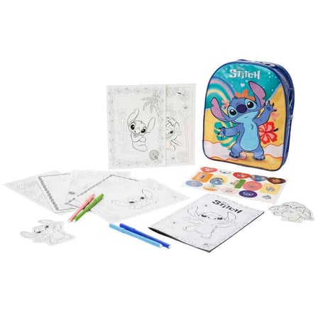 Disney Stitch Sırt Çantalı Boyama ve Çizim Seti