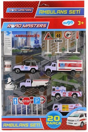Kamyonlu Metal Ambulans Seti  Jp9105