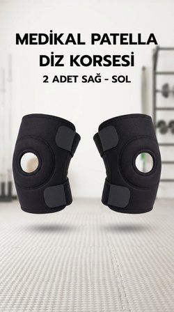 Çapraz Bağ Destekli Menisküs Ağrı Önleyici Spor Dizliği - İkili Set