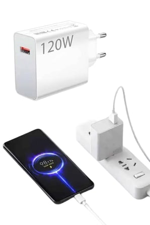Turbo Hızlı Şarj Destekli 120W USB-C Şarj Seti