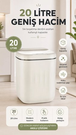 Sensörlü Çöp Kovası 20 Litre