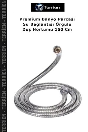 Premium Banyo Parçası Su Bağlantısı Örgülü Duş Hortumu 150 Cm