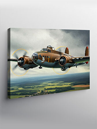 Kanvas Tablo Tarihi Uçak Uçuşu 100cmx140cm