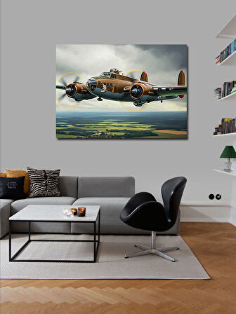 Kanvas Tablo Tarihi Uçak Uçuşu 100cmx140cm