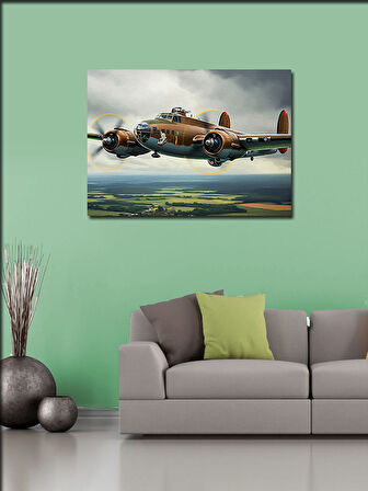 Kanvas Tablo Tarihi Uçak Uçuşu 100cmx140cm