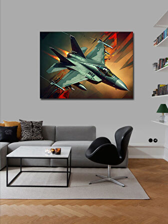 Kanvas Tablo Jet Uçakları Manevrası 50cmx70cm
