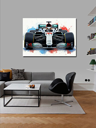 Kanvas Tablo Modern Formula 1 Aracı 50cmx70cm