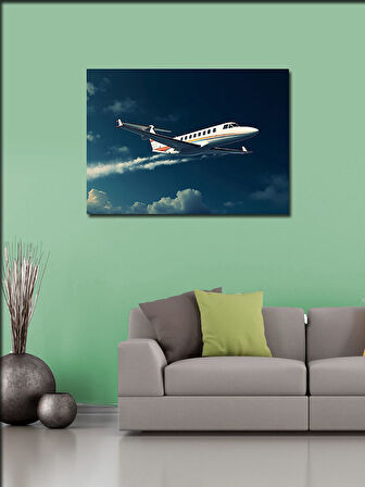 Kanvas Tablo Küçük Jet Uçağı 50cmx70cm
