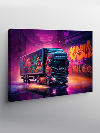 Kanvas Tablo Grafiti Tır Sanatı 50cmx70cm