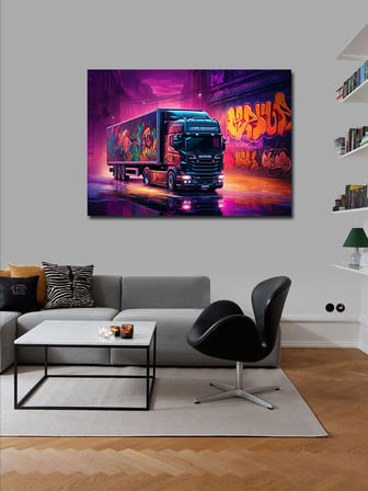 Kanvas Tablo Grafiti Tır Sanatı 50cmx70cm