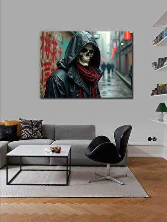 Kanvas Tablo Gotik Sokak Figürü 50cmx70cm