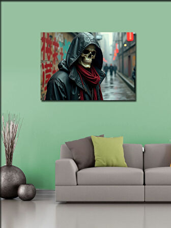 Kanvas Tablo Gotik Sokak Figürü 50cmx70cm