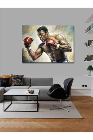 Kanvas Tablo Muhammed Ali Boksör