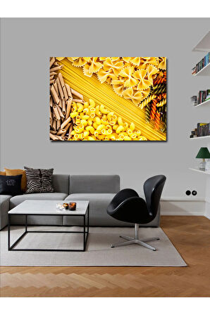 Kanvas Tablo Makarna Çeşitleri