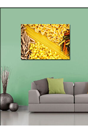 Kanvas Tablo Makarna Çeşitleri