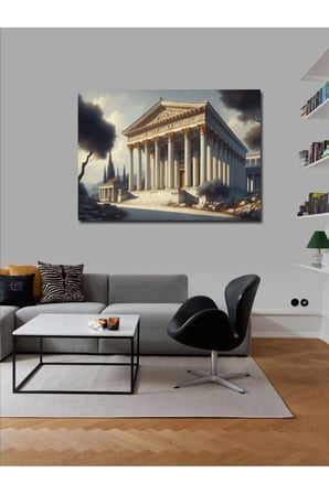 Kanvas Tablo Athenaion Athena Tapınağı