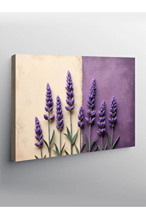 Kanvas Tablo Mor Lavantalar