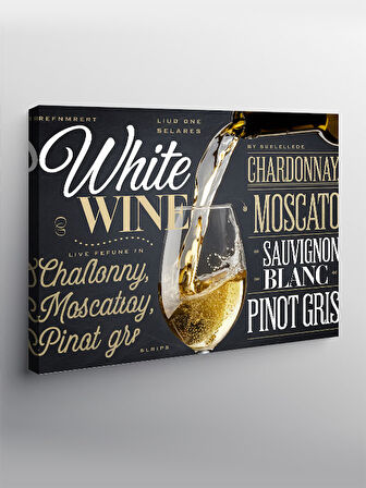 Kanvas Tablo Şarap Posteri Çeşitleri