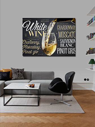 Kanvas Tablo Şarap Posteri Çeşitleri