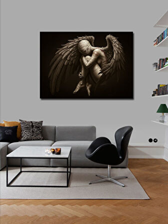 Kanvas Tablo Karanlık Kanatlı Melek