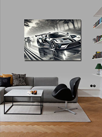 Kanvas Tablo Hızlı Yarış Arabası