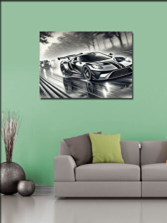 Kanvas Tablo Hızlı Yarış Arabası