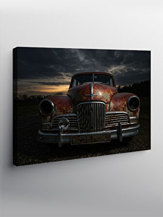Kanvas Tablo Eski Klasik Araba