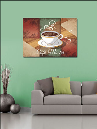 Kanvas Tablo Cafe Mocha Posteri