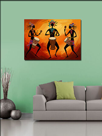 Kanvas Tablo Geleneksel Dansçılar Figürü