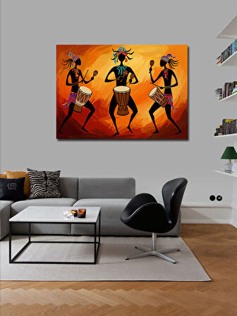 Kanvas Tablo Geleneksel Dansçılar Figürü