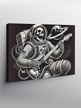 Kanvas Tablo Astronot Rock Yıldızı