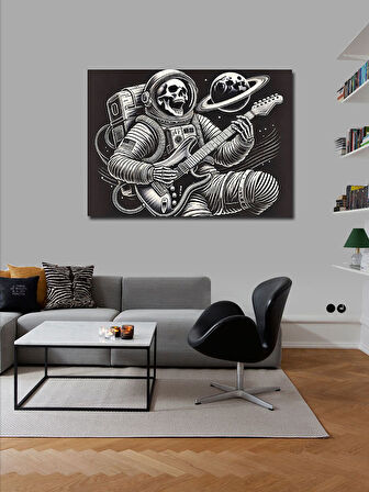 Kanvas Tablo Astronot Rock Yıldızı