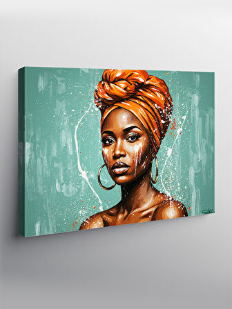 Kanvas Tablo Afrika İhtişamı - Portre